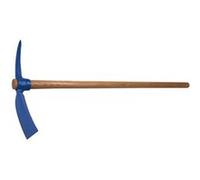 Pioche canton acier forgé, manche bois L.100 cm