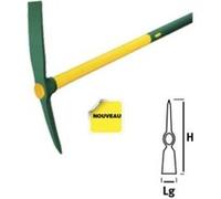 Leborgne Pioche Duopro douille ovale 2,5 kg 051246 – Manche Novamax, pointe auto-affûtable