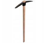 KADAX Pioche pointue en acier résistant, 2,5 kg, double tête, pioche universelle pour ameublir le sol (longueur : 90 cm)