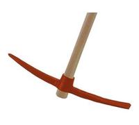 Pioche terrassier ESSENTIEL en acier 2,5kg avec manche bois brut 90cm - MERMIER - 985106 Bois G