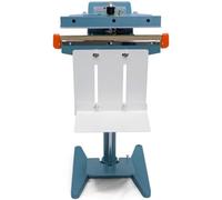 PioMue Soudeuse à Impulsion à pédale, Machine à sceller Les sachets en PE/PP/Pet/Feuille d'aluminium, soudeuse Robuste pour l'emballage DoubleHeating-350mm