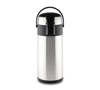 Pioneer Airpot Distributeur / Pot de l’eau chaude à double paroi en acier inoxydable avec poignée - Argent, 4.0L, 8 heures chaud