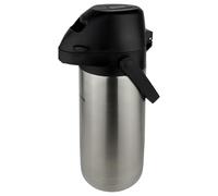 Pioneer Flacon 1,9 L en acier inoxydable avec levier, flacon étanche pour boissons chaudes et froides, distributeur de boissons à pompe facile à utiliser pour les événements
