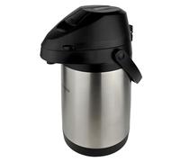 Pioneer Flacon 3,0 L en acier inoxydable avec levier, flacon étanche pour boissons chaudes et froides, distributeur de boissons facile à utiliser pour les événements, avec étiquette Café