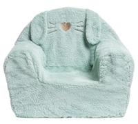 Pioupiou et Merveilles - Fauteuil Club Lapin - Glitter Vert - A partir de 2 Ans - Confortable et Doux - Made in France - Léger - Facile à déplacer - Déhoussable pour Laver - 16779