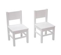 Pioupiou et Merveilles Table et chaise 4-7 ans Lot de 2 Chaises Enfant en bois Blanc 4-7 ans Blanc De 4 à 7 ans environ
