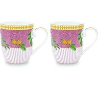 PiP Studio 51002218 La Majorelle Lot de 2 gobelets Rose 0,145 l