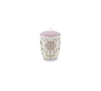 PIP STUDIO Boîte avec couvercle LILY & LOTUS 1,5l Blanc cassé violet