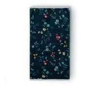 Pip Studio Les Fleurs Serviette Bleu foncé 55 x 100 cm