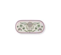 PIP STUDIO Plat à gâteau LILY & LOTUS 33x15,5cm Blanc cassé violet