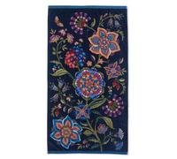Pip Studio Viva la Vida Serviette de bain, bleu foncé, 100 x 180 cm, 1 pièce