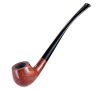 Pipe À Tabac En Bois De Bruyère Pipe À Fumer Classique À Longue Tige Pipe A Fumer Tabac À Filtre 3MM Fabriquée À La Main Amovible - Pour Hommes Et Femmes(Yellow)