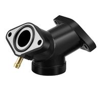 Pipe Admission Carburateur Noir, Virago XV125 XV250 Joint plastique | Remplacement Moteur, Orifice 23mm, Entraxe 6cm, Compatible avec moto Virago 1988-2011, Atelier Mécanique