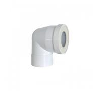 Pipe coudée courte - mâle - diamètre 93 mm REGIPLAST
