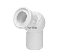 Pipe coudée de WC orientable, diamètre 110mm, boule