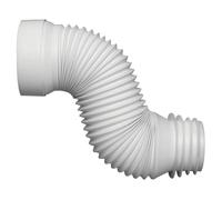 Pipe d'évacuation flexible Wirquin Jollyflex 71230000 blanche 104-110mm