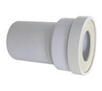 Pipe droite WC mâle droite D 100mm x L 180mm - REGIPLAST - ASMA Blanc G