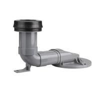 Pipe Excentrée pour WC Souple Manchon, Entraxe Au Sol 30 Cm, Orifice 20 Cm, Avec Raccord