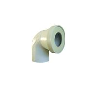 Pipe sanitaire courte coude mâle D.100mm piquage D.40mm