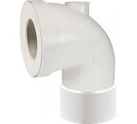 Pipe WC courte Femelle Ø 100 avec piquage Ø 40 GRANDSIRE