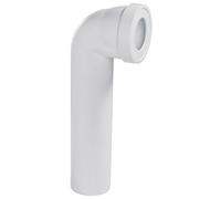 Pipe WC rigide longue coudée mâle Ø100, à coller - Wirquin - 71060101