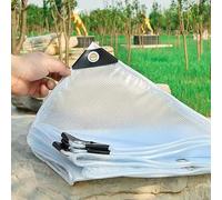 PIPRE 1m x 3.3m - Bâche de Protection Extérieur - Bâche Transparente Imperméable Armée, Ultra Résistante, Découpable, Polyéthylène 220g/m², Anti UV - Œillets Aluminium - Translucide