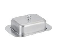 Piqiuiqiu Beurrier inox - Bol dessert - Boîte fromage - 250g - Resto maison - Argenté - 18,8x12,8x6,7cm
