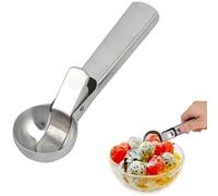 PIQIUQIU Cuillère à glace 18 x 4 x 3,5 cm - Utilisation professionnelle - Idéal pour la crème glacée, le melon, les boulettes de viande, les pâtes, la purée de pommes de terre ou les boules de melon