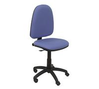 Piqueras y Crespo 04CP Bali Chaise de Bureau Ergonomique avec Assise et Dossier revêtus de Tissu Bleu Clair