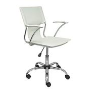 Piqueras y Crespo 214 - Chaise de bureau ergonomique avec accoudoirs fixes, réglable en hauteur et rotative à 360°