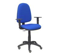 Piqueras y Crespo Ayna Bali Chaise de Bureau Accoudoirs Réglables Roues Parquet Bleu
