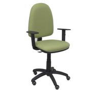 Piqueras y Crespo Ayna Bali Chaise de Bureau Accoudoirs réglables Roues Parquet Vert Moutarde