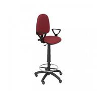 Piqueras y Crespo Ayna Bali Tabouret Bras Fixes Roulettes Parquet Marron