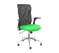 Piqueras y Crespo Chaise Minaya Siège arrière en maille noire Bali Vert pistache