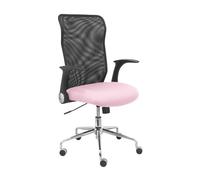 Piqueras y Crespo Minaya Chaise Dossier en Filet Noir Bali Rose Pâle