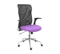 Piqueras y Crespo Minaya Chaise Dossier Maille Noir Assise Bali Lilas