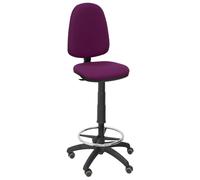 Piqueras y Crespo Tabouret à roulettes Ayna Bali en parquet violet