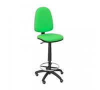 Piqueras y Crespo Tabouret Bali Ayna Vert Pistache avec Roues en Parquet