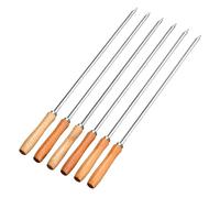 Piques à griller,6 pièces de brochettes à kebab pour barbecue - Brochettes de grill antiadhésives | Pour La Maison, Le Jardin, La Cour, L'Extérieur, Pique-Nique, Camping, Fête Et Restaurant