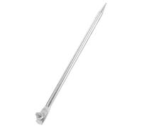Piquet 300 MM en Fer Galvanisé de Terre 12mm X pour Clôture Électrique | Tige de Mise à Terre pour Générateur, Antenne et Secours Domestique, Usage Extérieur, Argenté