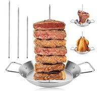 Piquet à kebab vertical avec 3 tailles de pics en acier inoxydable