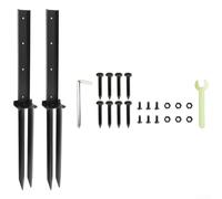 Piquet Ancrage pour sol Clôture pour bois Design Amovible Piquet(2PC) | Structure démontable, montage simple outils, ajustement pour facile, , bricolage accessible