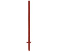 Piquet cloture d'angle acier double bêche Kerbl (x10) Rouge 150 cm