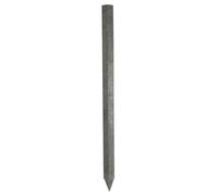Piquet cloture recyclé à profil carré Kerbl Noir 200 cm/90x90 mm