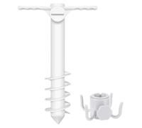 Piquet d'ancrage de sable - Support de base de parapluie de plage de qualité professionnelle robuste Camping Accessoires de protection solaire Jardin Pique-nique en plein air Pelouse Pêche Piscine