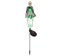 Piquet De Cour Squelette Solaire, Lampe LED Effrayante 3D for Jardin