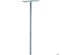 Piquet de fixation pour boîte aux lettres indivisuelle - Hauteur 1,10 m - Galvanisé - Diamètre 45 mm - Decayeux