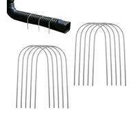 Piquet de fixation pour gouttière - Fixation robuste | Peut contenir un piquet de pluie lourde | Pour propriétaire, jardin, cour, entretien saisonnier, bâtiment commercial