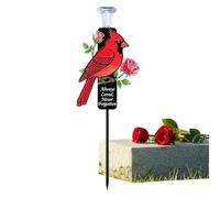 Piquet de jardin en métal - Installation Facile Métallique Décorative,Décoration de Cimetière Solaire avec Lampe LED,pour décoration intérieure esthétique nature printemps ferme