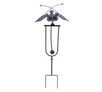 Piquet de Pelouse en Fer, Décoration D'extérieur en Forme de Hibou, avec Joints Mobiles, pour Jardin et Patio, 12,6 Pouces